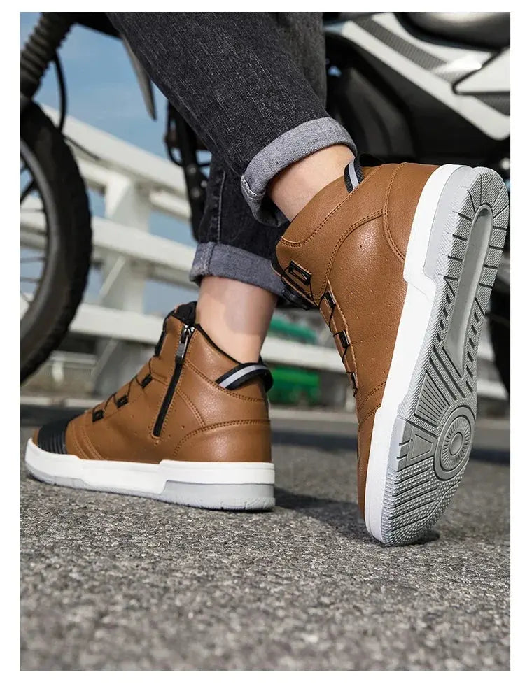 New Motorcycle Boots Men Women Knight Outdoor Riding Anti-slip Spring Sneakers Shoes Bicycle Mountain Racing Road Speed Summer NovaCart