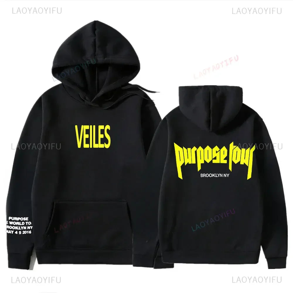 Hoodies Men Justin Bieber Purpose Tour fashion Print Hip Hop Streetwear Fleece Warm Hoody Men Women Pullover Hoodie Sweatshirt NovaCart