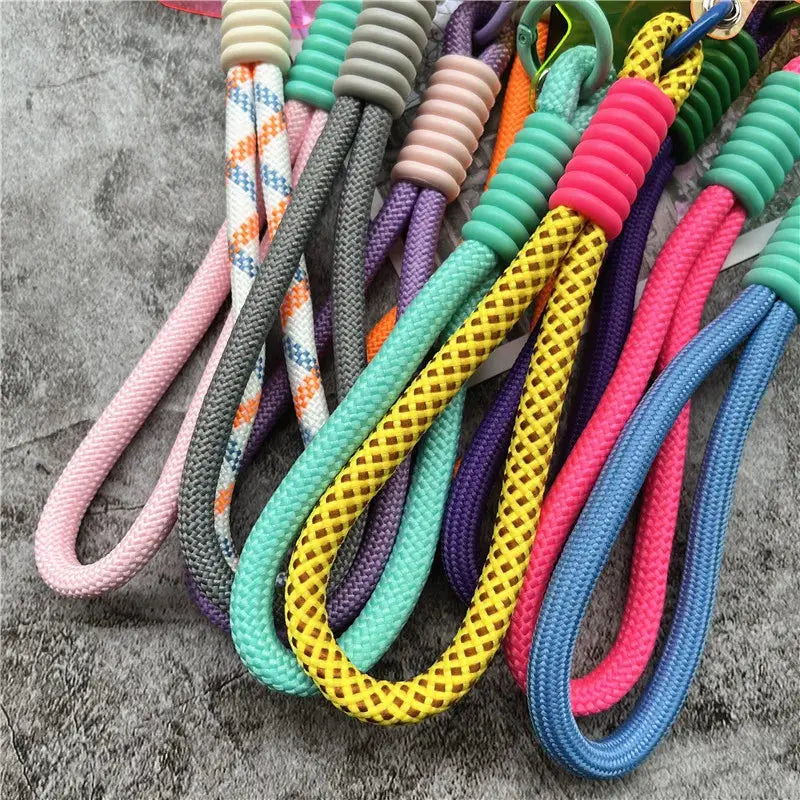 Wrist Strap for Phone Contrasting Colors Lanyard Keys Metal Keyring Accessories With Patch Cellphone Charm Luxury Hand Strap NovaCart