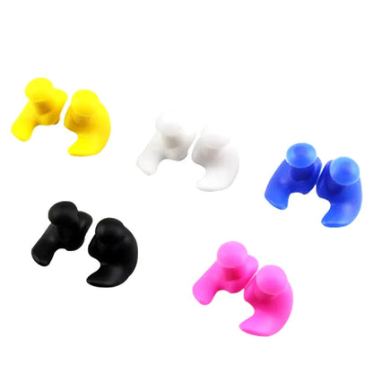 Durable Earplugs Classic Delicate Texture 1 Pair Waterproof Soft Earplugs Silicone Portable Ear Plugs Swimming Accessories Pi-Mart