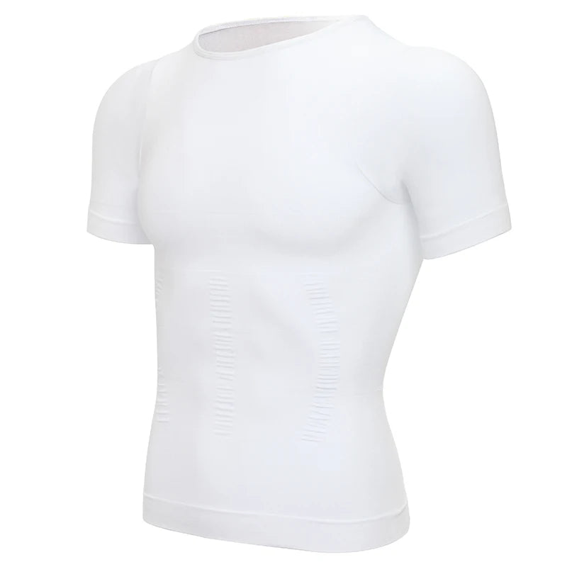 Men Body Shaper Slimming Compression Shirts Gynecomastia Undershirt Seamless Waist Trainer Muscle Belly Weight Loss Shapewear NovaCart
