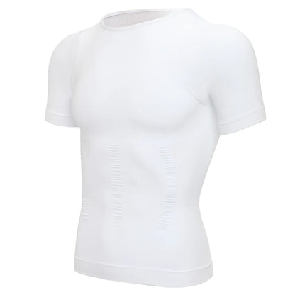 Men Body Shaper Slimming Compression Shirts Gynecomastia Undershirt Seamless Waist Trainer Muscle Belly Weight Loss Shapewear NovaCart