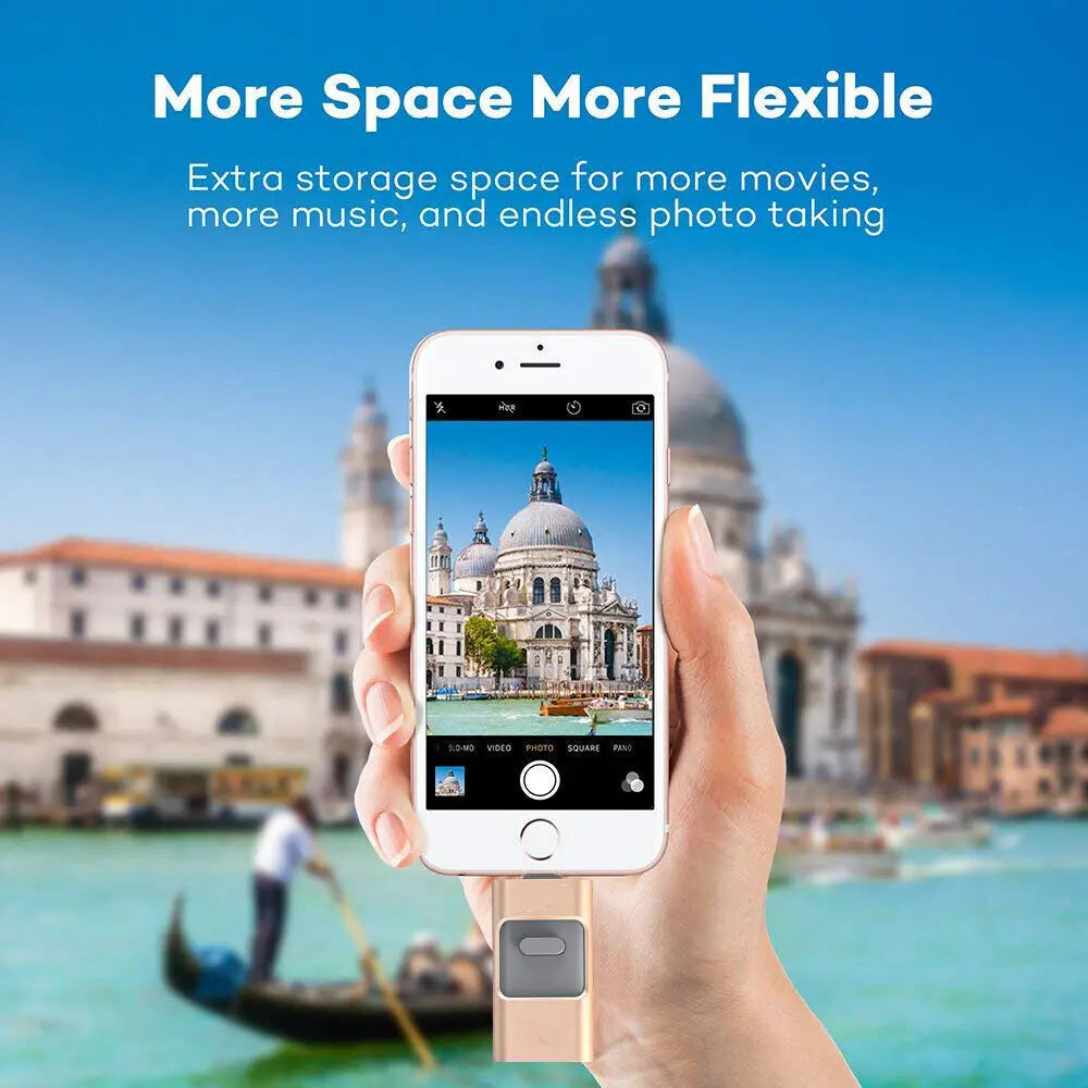 High-Speed Flash Drive for iPhone & Type-C & Android & PC, USB 3.0 External Drive, Memory Stick Photo Stick Thumb Drive PenDrive Pi-Mart