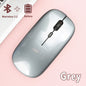 Bluetooth 5.0 Wireless Mouse Ultra Slim Portable Silent Ergonomic for Laptop Tablet PC MacBook Phone Adjustable DPI Ergonomic Pi-Mart