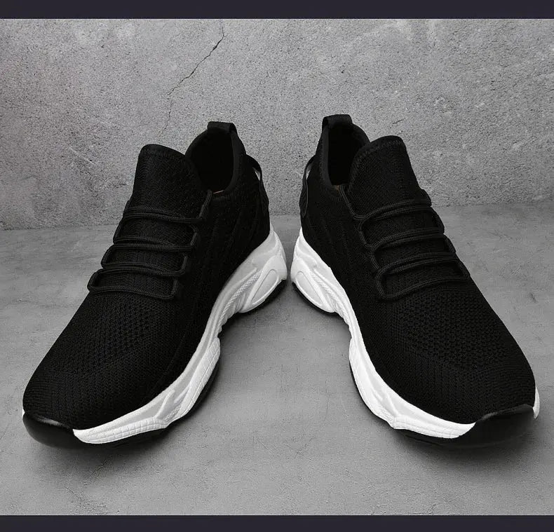 Men Sneakers Casual Heightening Shoes 8cm Height Increase Shoes For Men Summer Breathable 6cm Elevator Shoes 10cm Insole Taller NovaCart