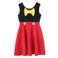 Children's Casual Dress for Girls Mermaid Rapunzel Dress One-Shoulder Sling Short Sleeve Princess Costume Summer Casual Vest NovaCart