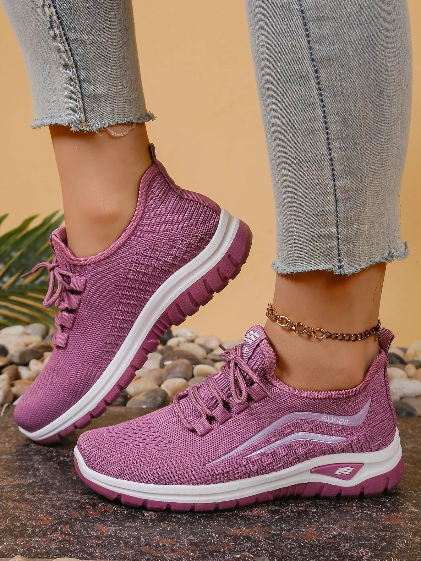 Women's shoes, soft soles, not tired feet,summer sneakers platform shoes, flying weaving, breathable women's sneakers shoes NovaCart