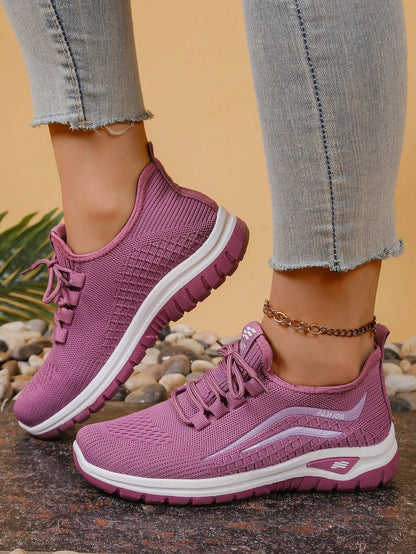 Women's shoes, soft soles, not tired feet,summer sneakers platform shoes, flying weaving, breathable women's sneakers shoes NovaCart