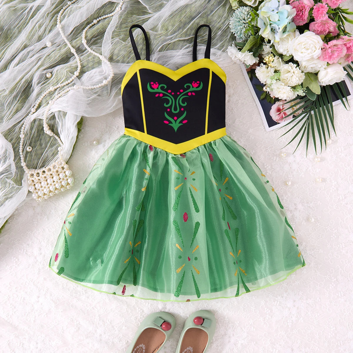 2025 Summer Children's Casual Skirt Princess Costume Moana Girls Dress Princess Cosplay Clothing Girls Carnival Costume Outdoor NovaCart