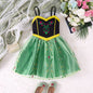 2025 Summer Children's Casual Skirt Princess Costume Moana Girls Dress Princess Cosplay Clothing Girls Carnival Costume Outdoor NovaCart
