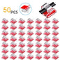 50Pcs Self-Adhesive Cable Clip Wire Protector Fixer Holder Desktop Tidy Management Wire Organizer For Mouse Headset Wire Storage Pi-Mart