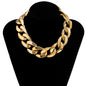 CCB Material Exaggerated Big Choker Necklace Collar for Women Hiphop Chunky Chain Necklace