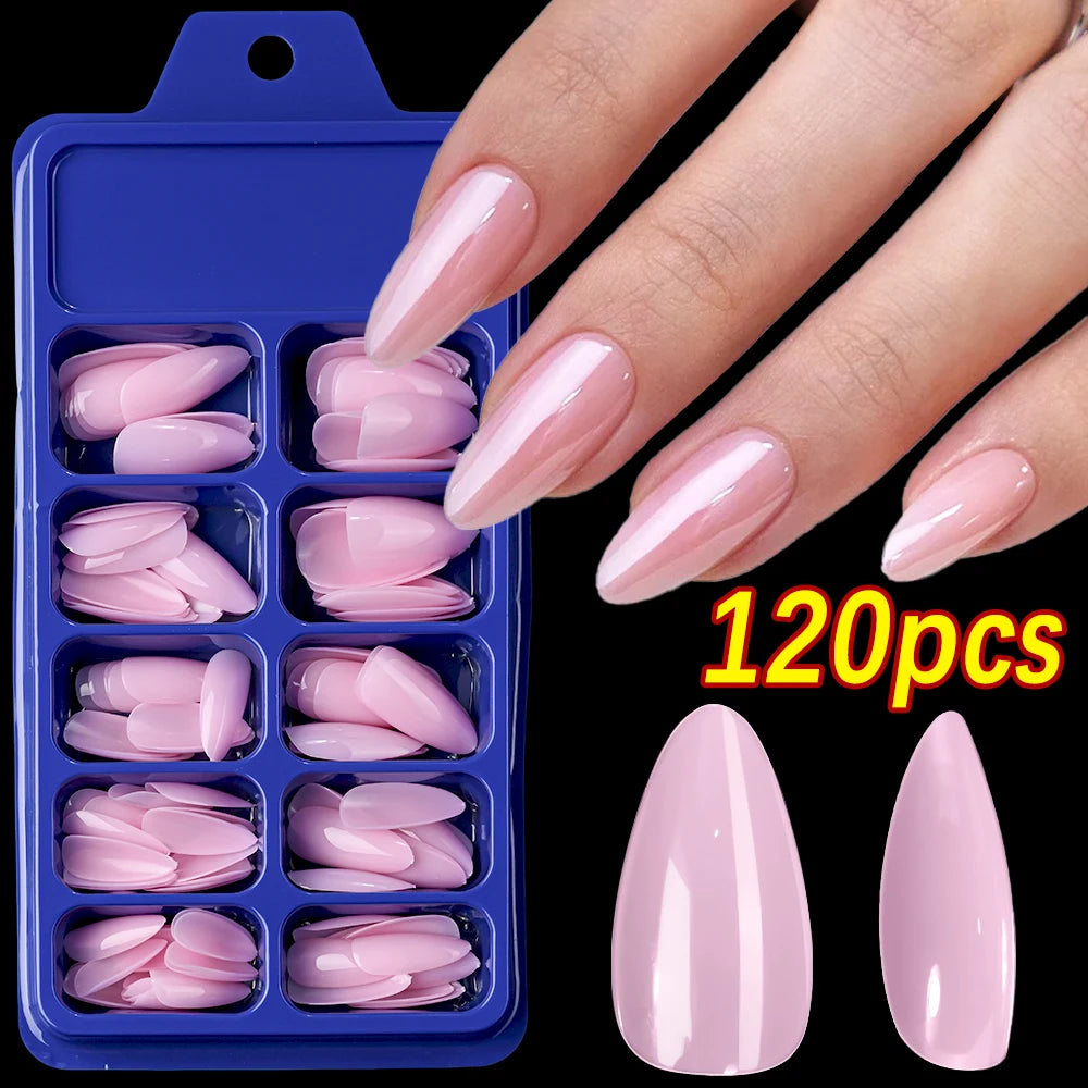 120Pcs 9-Colors French Fake Toenails Summer Short Sqaure Press On Toe Nails Tips Glossy Nude/Pink/Brown Full Cover False Toenail NovaCart
