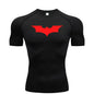 Bat Printed Men's Tight T-Shirt Running Compression Compression T Shirt Gym Fitness Jogging Short Sleeve Male Casual Shirt Tops NovaCart