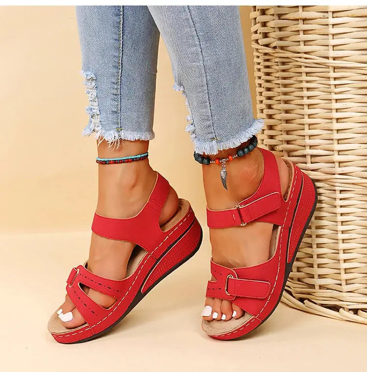 Shoes Women Sandals Fashion Wedge Ladies Shoes Party Women's Sandals Huaraches Elegant Footwear Zapatos De Mujer Female NovaCart