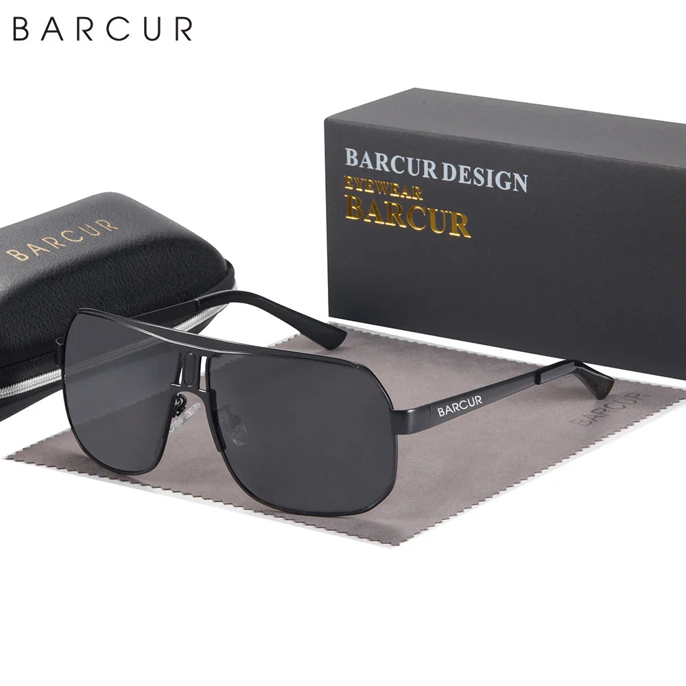 BARCUR Polarized Sports Sunglasses for Men Fashionable Fishing Driving Hiking and Outdoor Eyewear UV400 Protection Gradient Lenses Stevvex