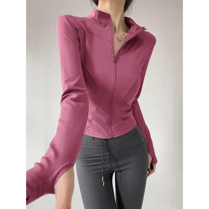 Sun Quick-Drying Zip-Up Sports Jacket Women S-3XL FitiqueFit