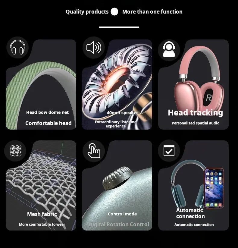 P959 Air Max Wireless Bluetooth Earphones Noise Cancelling Microphone In Ear Sports Gaming Earphones Suitable For IOS Headsets NovaCart