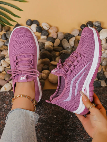 Women's shoes, soft soles, not tired feet,summer sneakers platform shoes, flying weaving, breathable women's sneakers shoes NovaCart