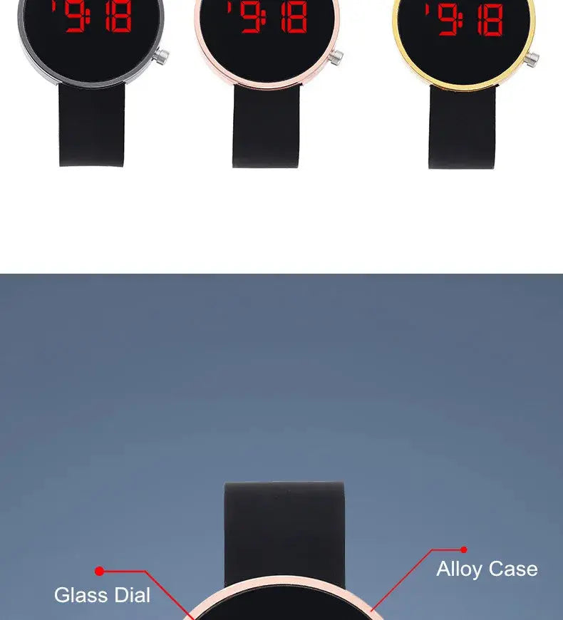 Fashion Digital Watch for Women Simple Men's LED Wrist Watch  Silicone Strap Casual Sports Ladies Watch Clock Gift Reloj Mujer NovaCart