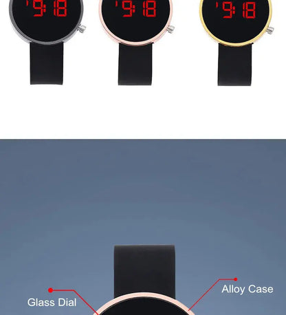 Fashion Digital Watch for Women Simple Men's LED Wrist Watch  Silicone Strap Casual Sports Ladies Watch Clock Gift Reloj Mujer NovaCart