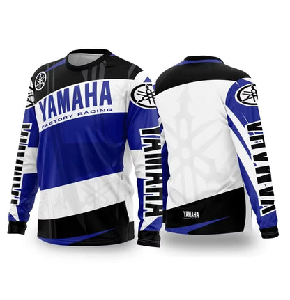 Summer YAMAHA Men Women Motorcycle Riding Suit Loose Breathable Quick Drying Off-Road Racing Suit Long Sleeved Sports T-Shirt NovaCart