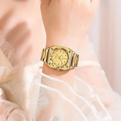 POEDAGAR Luxury Elegant Square Ladies Watch Waterproof Luminous Watch for Woman Stainless Steel Quartz Women's Watches Reloj+box NovaCart
