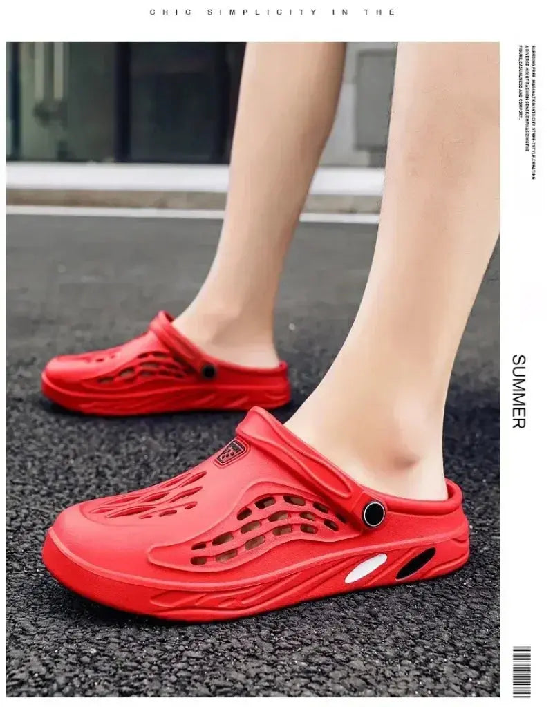 Outdoor Sandals for Men and Women Summer Clogs EVA Slippers Plus Size 47 48 49  Men Garden Shoes Beach Sandals Breathable Clogs NovaCart