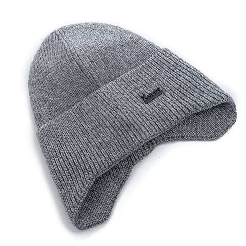 Fleece-Lined Earflap Cap – Warm Winter Outdoor Beanie FitiqueFit
