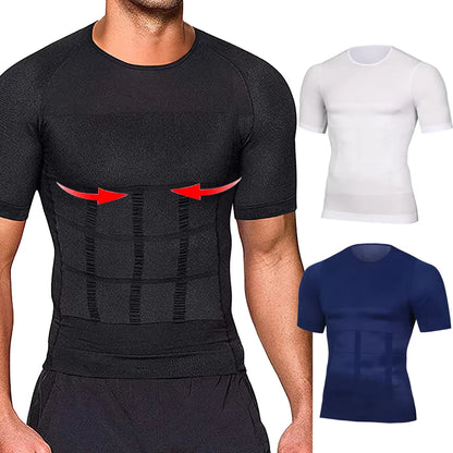 Tummy Control Girdle Men Slimming Body Shaper Compression Shirts Fitness Underwear Fat Burning Shapewear Abdominal Binder Corset NovaCart