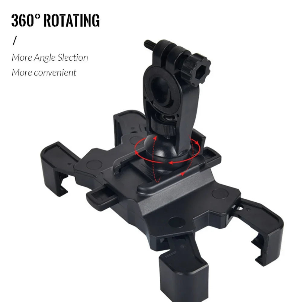 Universal Waterproof Bicycle Phone Holder Adjustable Clamp for Motorcycles Cycling Accessories Bike Rearview Mirror Mount Pi-Mart