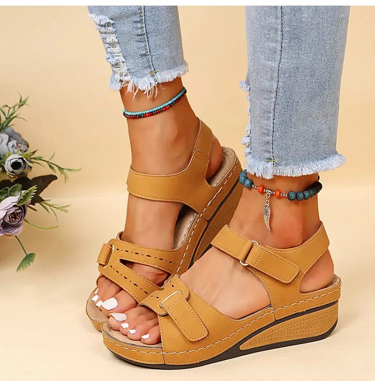 Shoes Women Sandals Fashion Wedge Ladies Shoes Party Women's Sandals Huaraches Elegant Footwear Zapatos De Mujer Female NovaCart