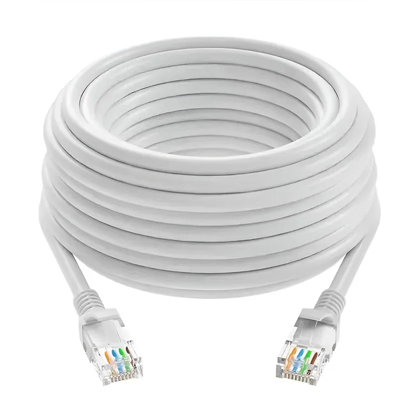0.5/1/2/3/5/10/15/20/30/50M Cat6 Ethernet Cable RJ45 UTP 1000Mbps Network Cord LAN Wire Internet Lead Cord Router Computer Cable Pi-Mart