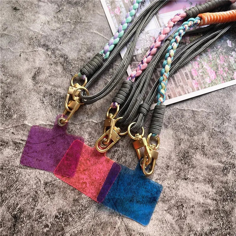 Lanyard Strap for Phone Charm Handmade Bag Body Kit Contrasting Colors Rope Hang Mobile Phone Strap Crossbody Accessories Chain NovaCart