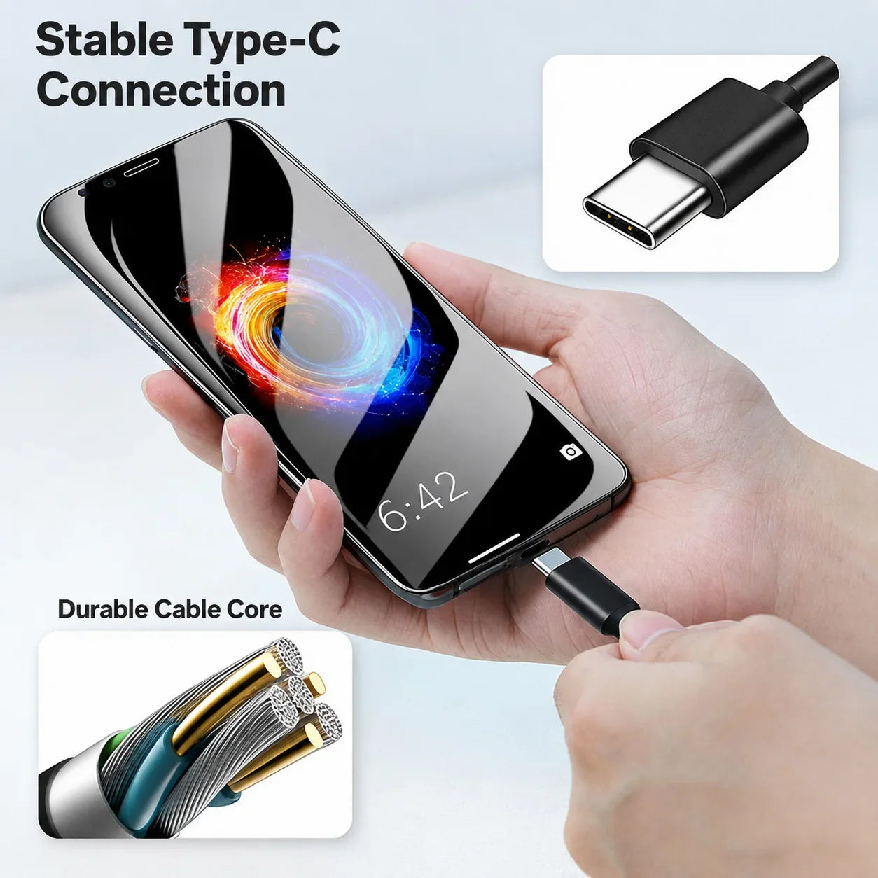 USB 3.2 Type C to A Cable 10Gbps 60W PD Fast Charging Data Transfer for Galaxy S23 S22 Note 20 Pixel iPad Pro SSD Android Auto Pi-Mart