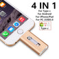 For iPhone 512GB USB Flash Drive 256G 128GB USB 3.0 Sticks External Storage Pen Drive Phone Android PC Copy Photo Videos Files Pi-Mart