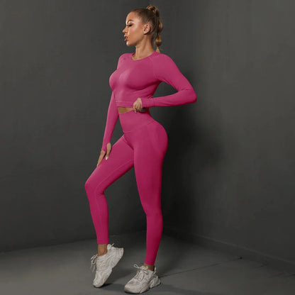 Women's Seamless Long Sleeve Yoga Top FitiqueFit