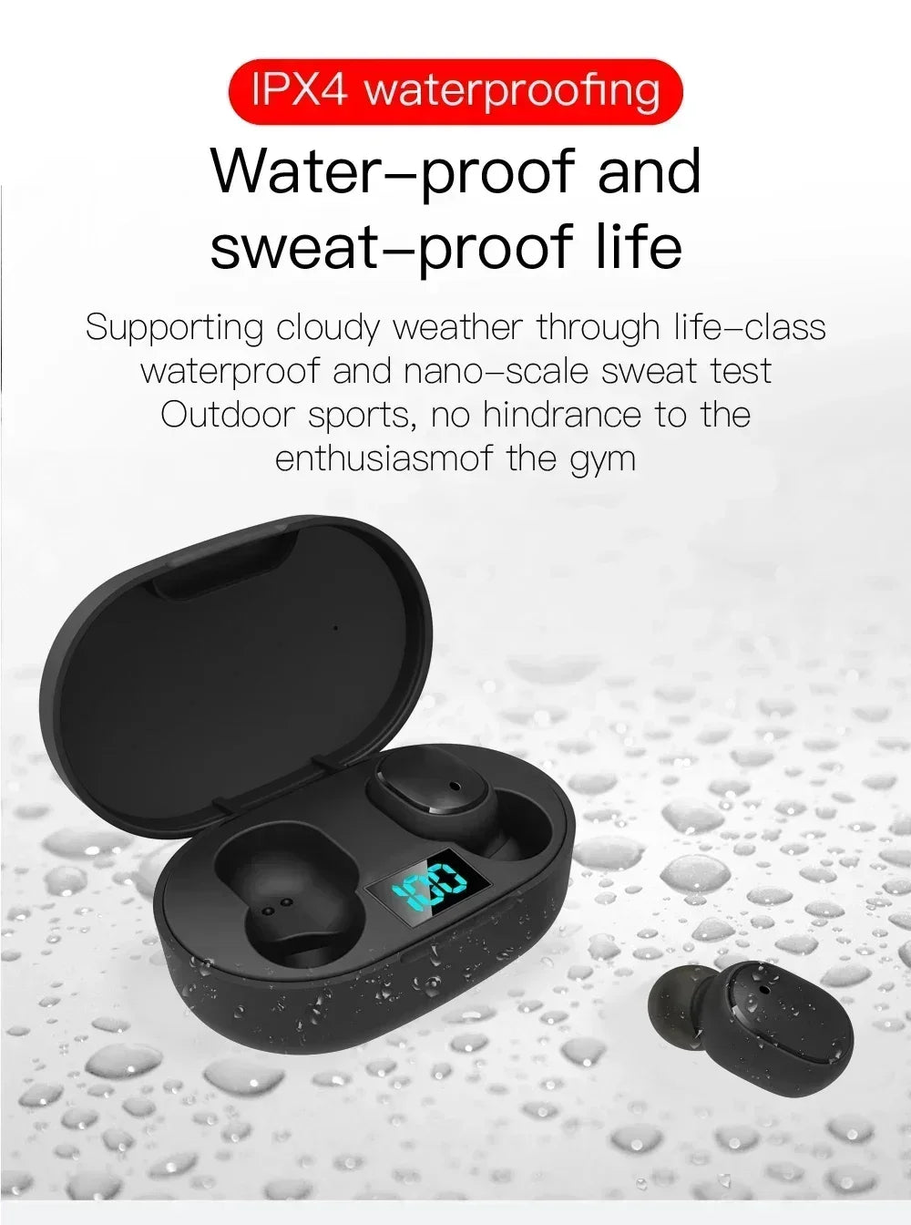 E6S Wireless Bluetooth Earphones TWS Bluetooth Headset Wireless Earbuds Noise Cancelling Earphones with Microphone Headphones NovaCart