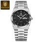 POEDAGAR Top Exquisite Male Watch Stainless Steel Waterproof Luminous Fashion Quartz Men's Watches Date Week Wristwatch For Men NovaCart
