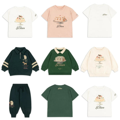 Hoodies Mother Kids 2025 New Autumn Winter Baby Boys Girls Cartoon T Shirts Hooded Sweatshirts Pants Korean Children's Clothings NovaCart