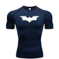 Bat Printed Men's Tight T-Shirt Running Compression Compression T Shirt Gym Fitness Jogging Short Sleeve Male Casual Shirt Tops NovaCart