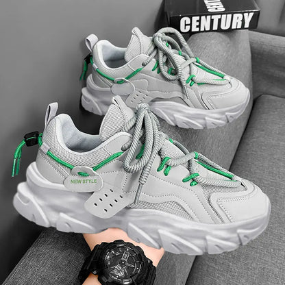 Men's Shoe Breathable Thick Soled Casual Sneakers Outdoor Running Four Seasons New Tennis Men Soft Soles Comfort Male Sneakers NovaCart