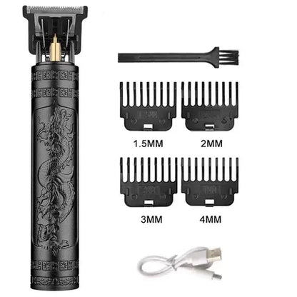 T9 Vintage Men's Electric Hair Clipper Beard Trimmer/Rechargeable Hair Cutting Machine With Nose Hair Trimmer Kit Boyfriend Gift NovaCart