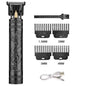 T9 Vintage Men's Electric Hair Clipper Beard Trimmer/Rechargeable Hair Cutting Machine With Nose Hair Trimmer Kit Boyfriend Gift NovaCart