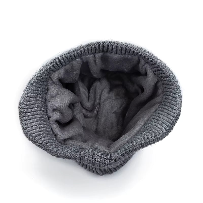 Fleece-Lined Earflap Cap – Warm Winter Outdoor Beanie FitiqueFit