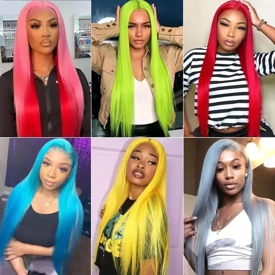 13x4 13x6 HD Transparent Full Frontal Lace 613 Blonde Colored Straight Human Hair Wigs Lace Front Wigs For Women 34 Inches NovaCart