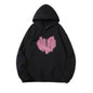 Hooded Cute Hoodies Womens Clothes Sherpa Abstract Lettering Youthwear Ribbed Hem Autunm Reducing Age Washable Apparel Sherpa NovaCart