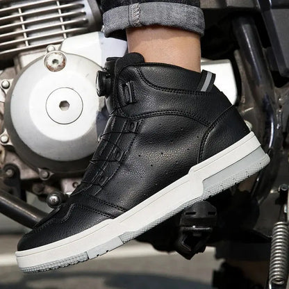New Motorcycle Boots Men Women Knight Outdoor Riding Anti-slip Spring Sneakers Shoes Bicycle Mountain Racing Road Speed Summer NovaCart
