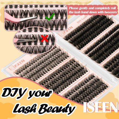 DIY Lash Extension Kit 30D40D50D60D80D100D Lash Clusters Kit Natural Look with Bond and Seal Lash Glue Remover Lash Tweezer NovaCart