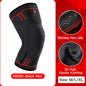 1 Pc Elastic Breathable Compression Knee Support Sleeve for Basketball Running Cycling Pi-Mart